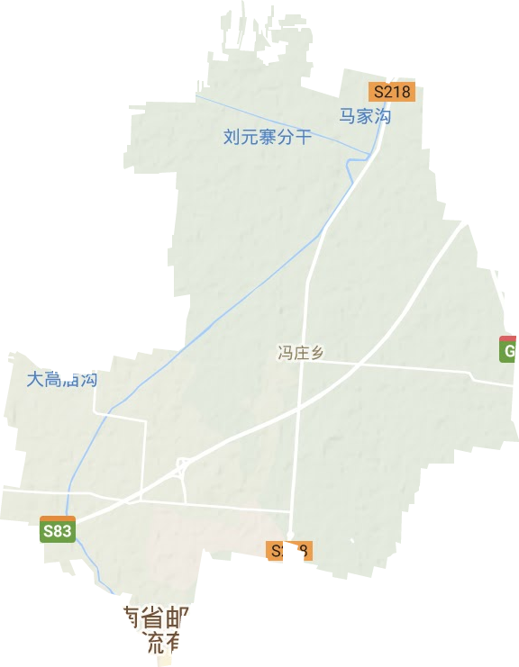 冯庄乡地形地图