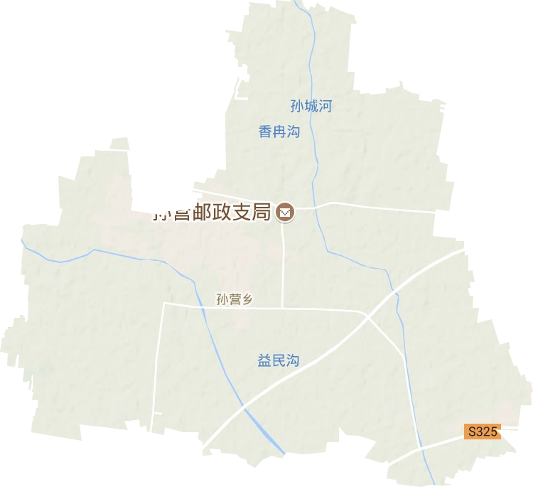 孙营乡地形地图