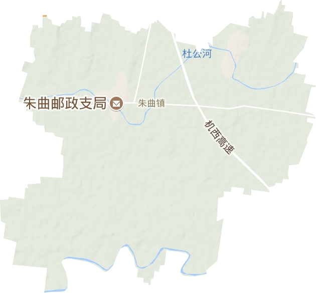 朱曲镇地形地图