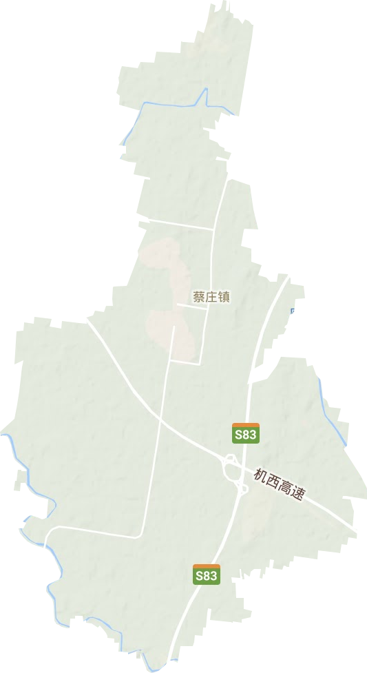 蔡庄镇地形地图