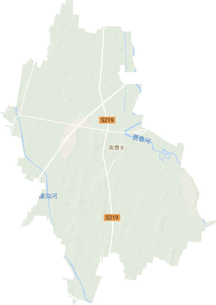 南曹乡地形地图