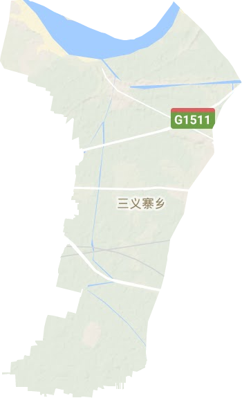 三义寨乡地形地图