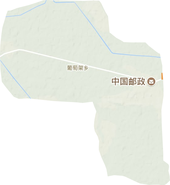 葡萄架乡地形地图