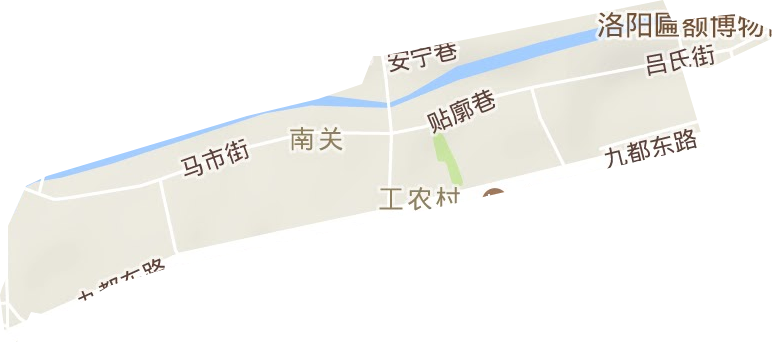 南关街道地形地图