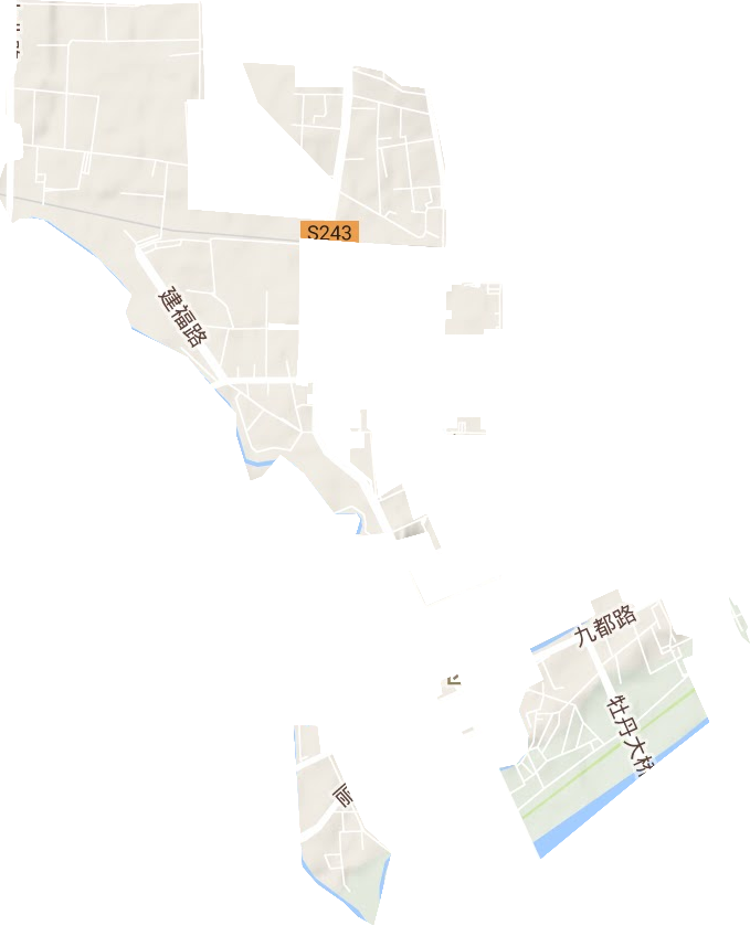 洛北街道地形地图