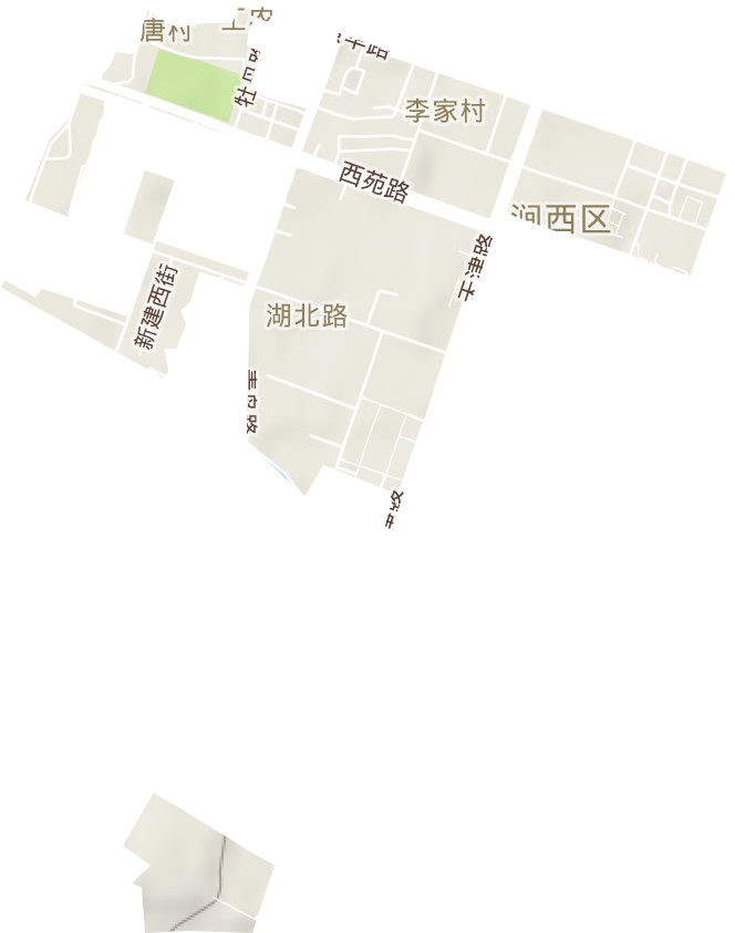 湖北路街道地形地图
