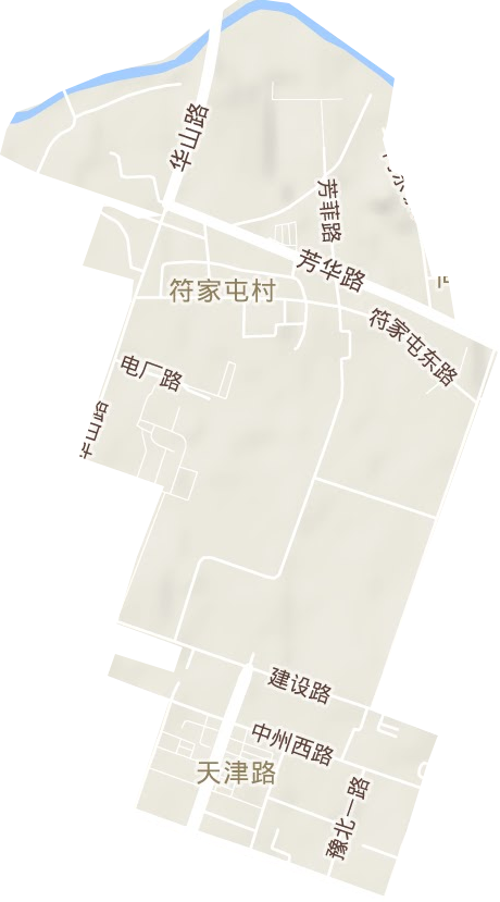 天津路街道地形地图