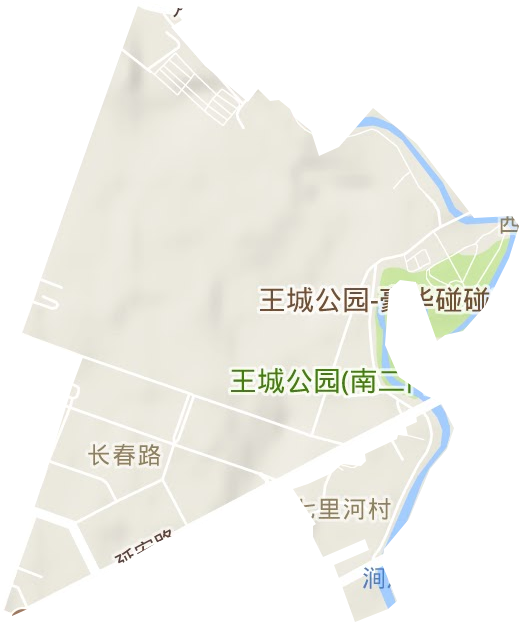 长春路街道地形地图