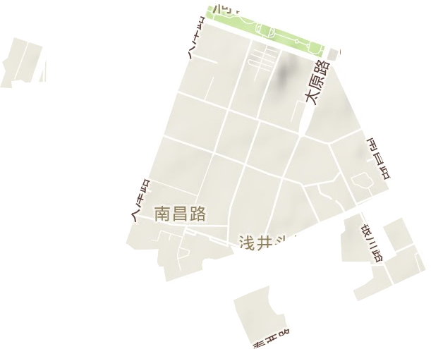 南昌路街道地形地图