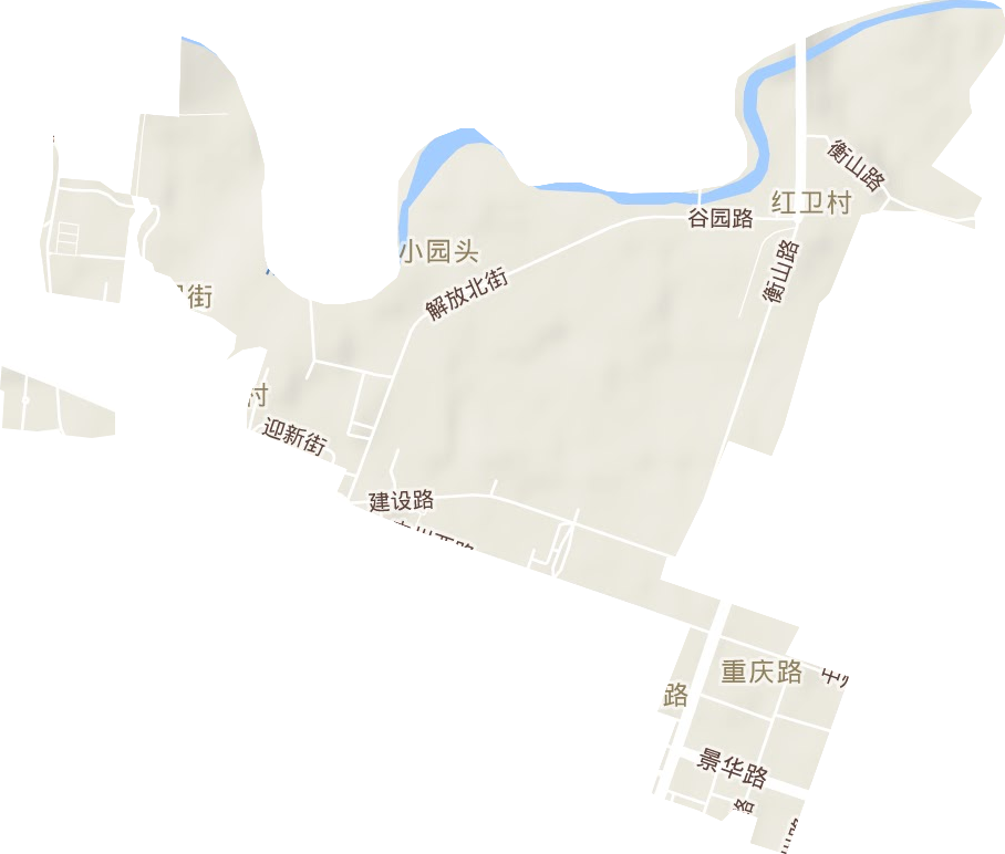 重庆路街道地形地图