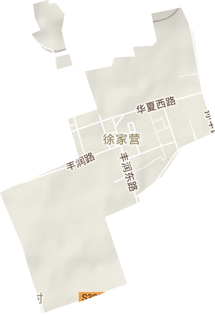 徐家营街道地形地图
