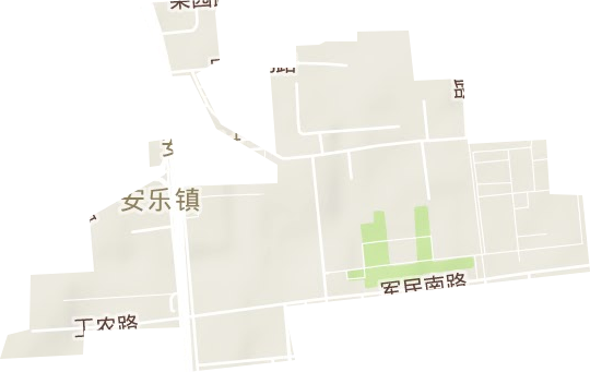 安乐街道地形地图