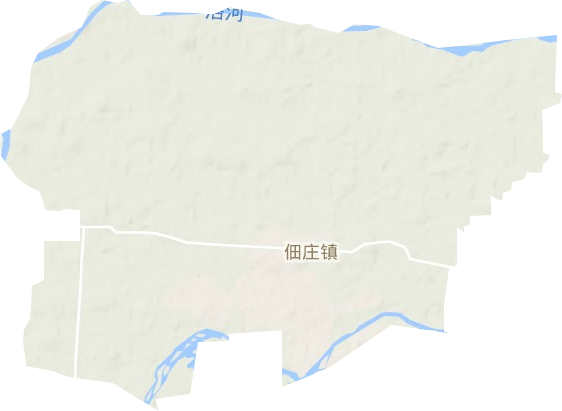 佃庄镇地形地图