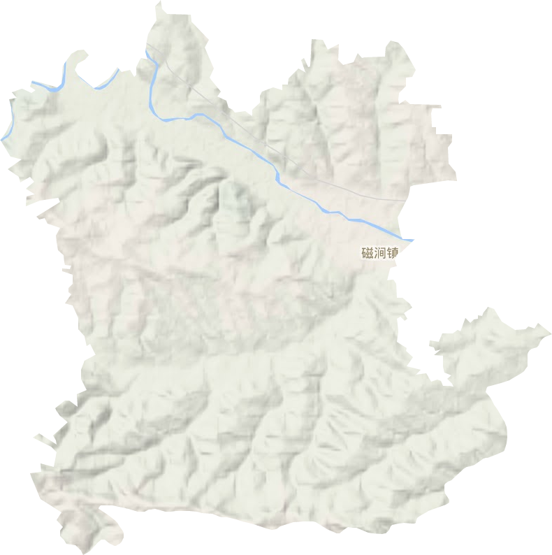 磁涧镇地形地图