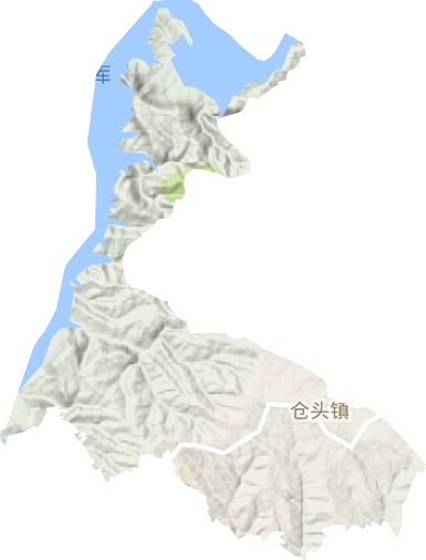 仓头镇地形地图