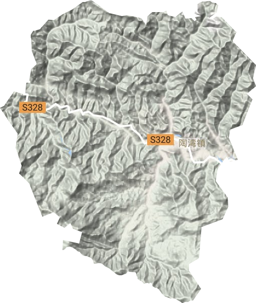 陶湾镇地形地图