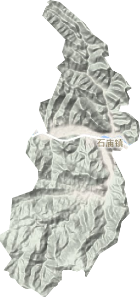 石庙镇地形地图