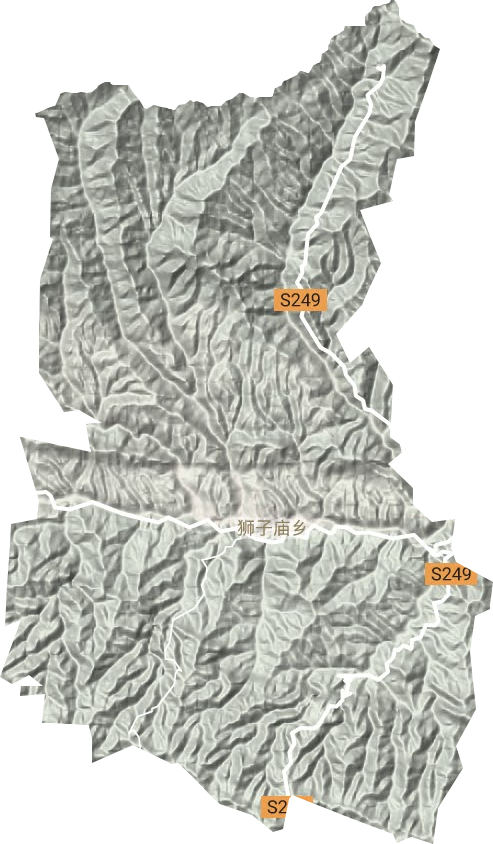 狮子庙镇地形地图
