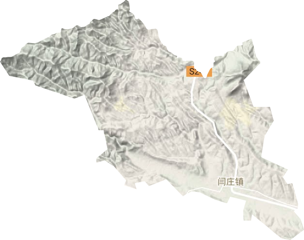 闫庄镇地形地图