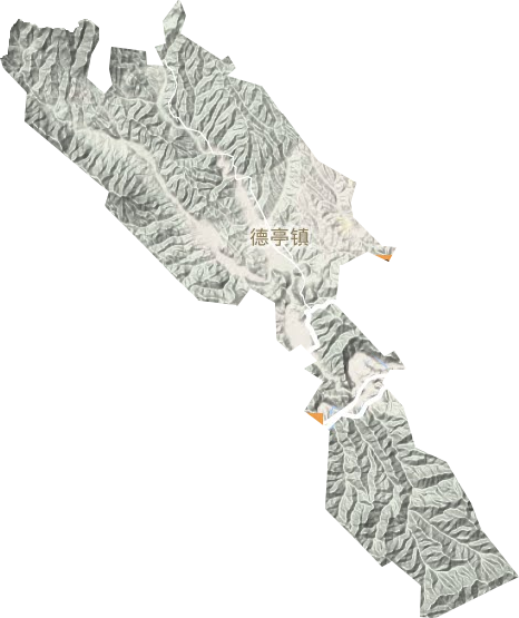 德亭镇地形地图