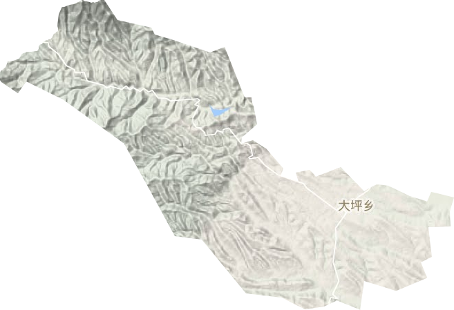 大坪乡地形地图