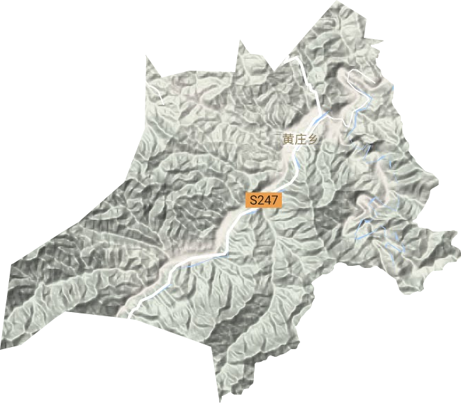 黄庄乡地形地图