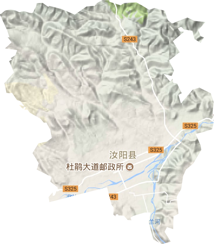 城关镇地形地图