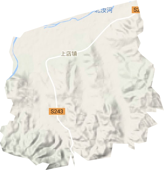 上店镇地形地图