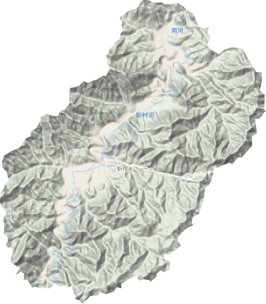 靳村乡地形地图
