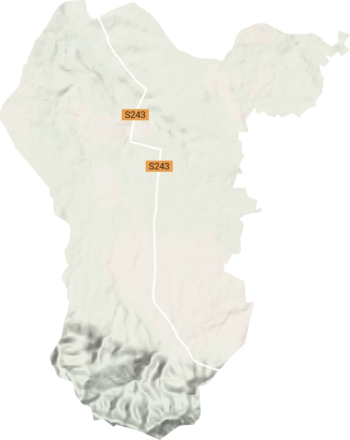 蔡店乡地形地图