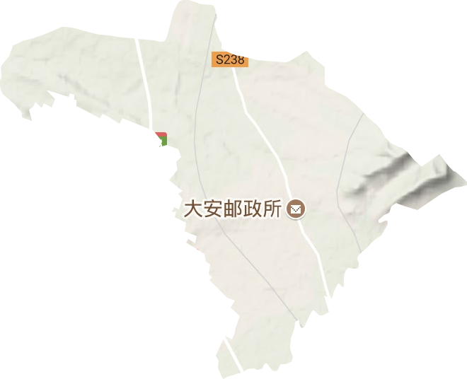 大安工业园区地形地图