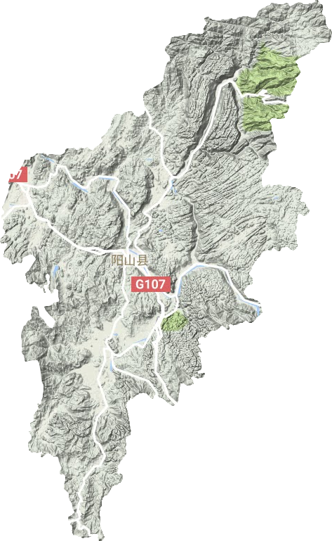阳山县地形地图