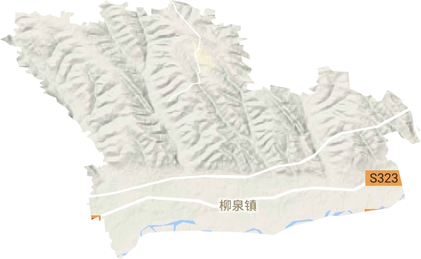 柳泉镇地形地图