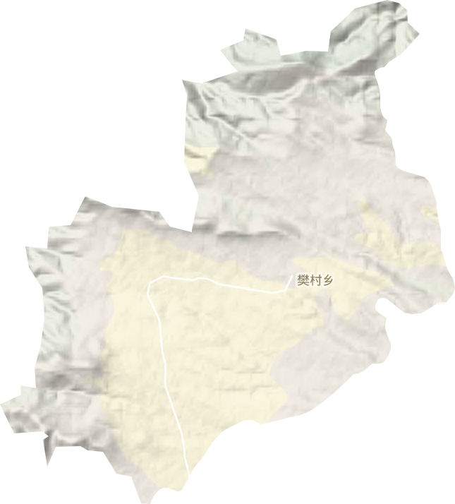 樊村镇地形地图