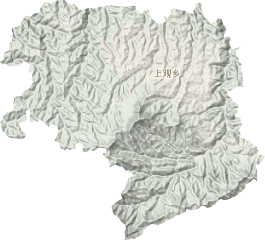 上观乡地形地图