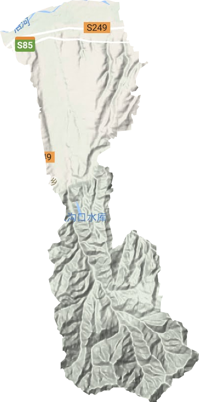 赵村镇地形地图