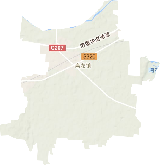 高龙镇地形地图