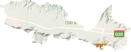 邙岭镇地形地图