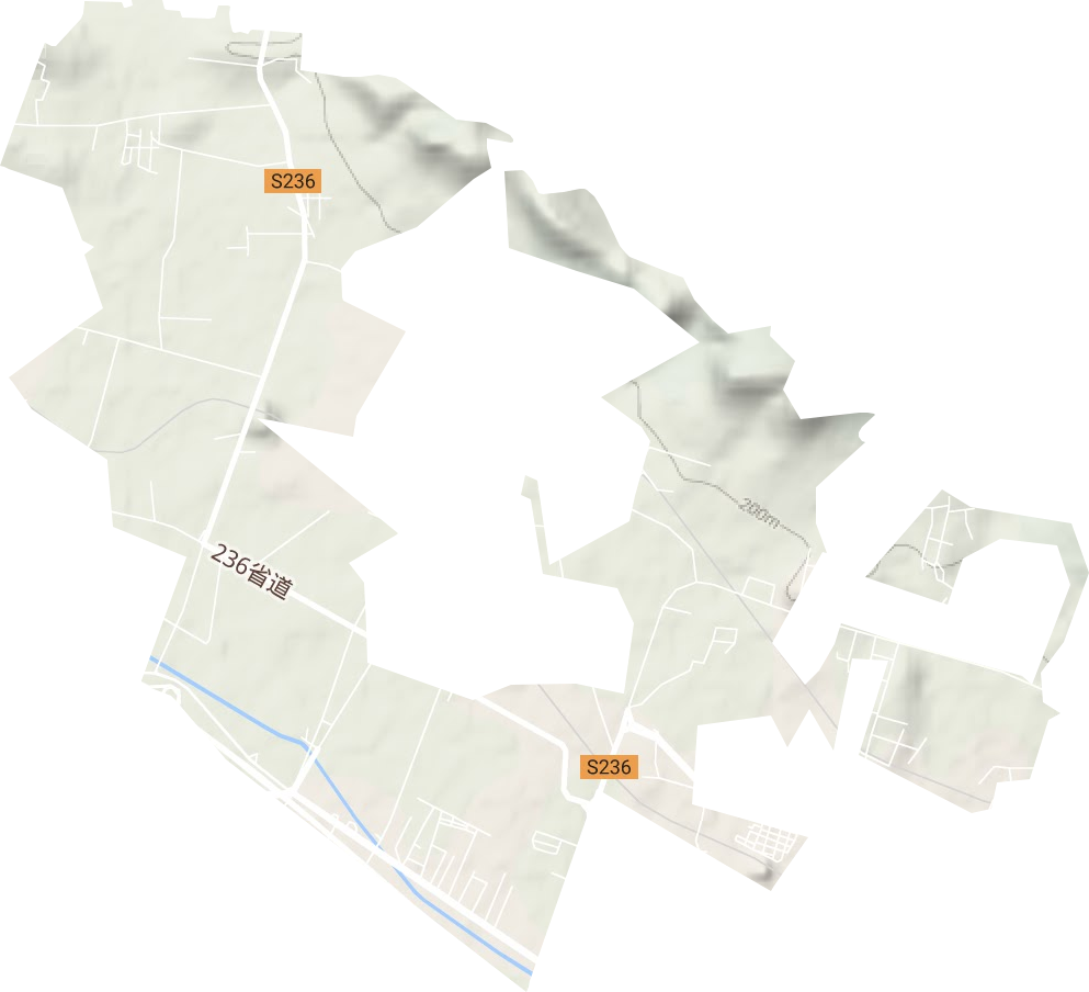 焦店镇地形地图