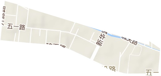 五一路街道地形地图