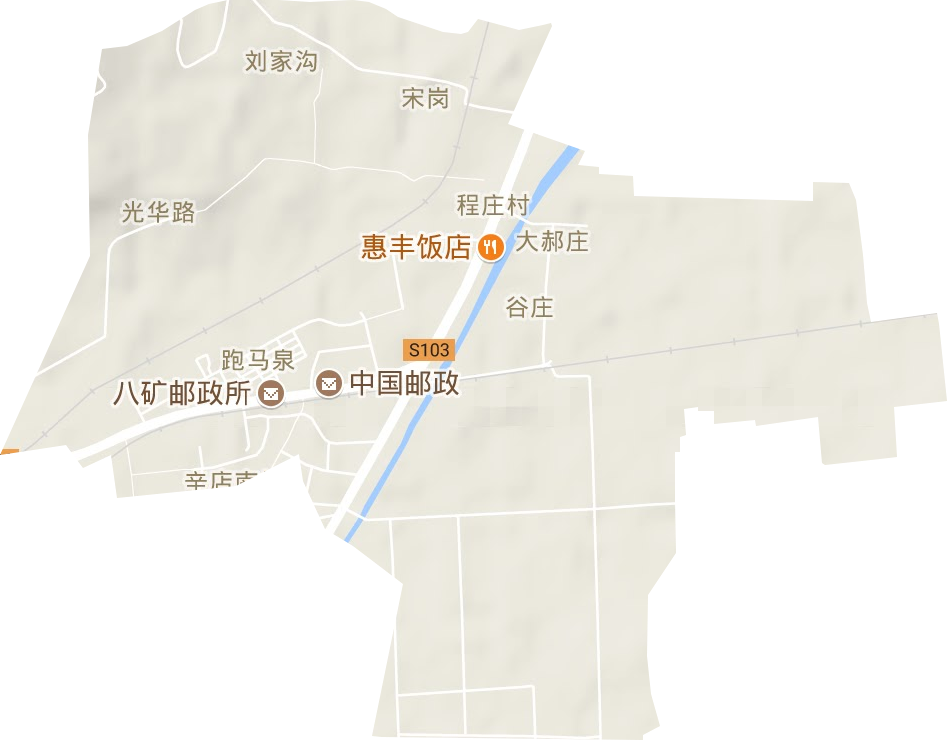 光华路街道地形地图