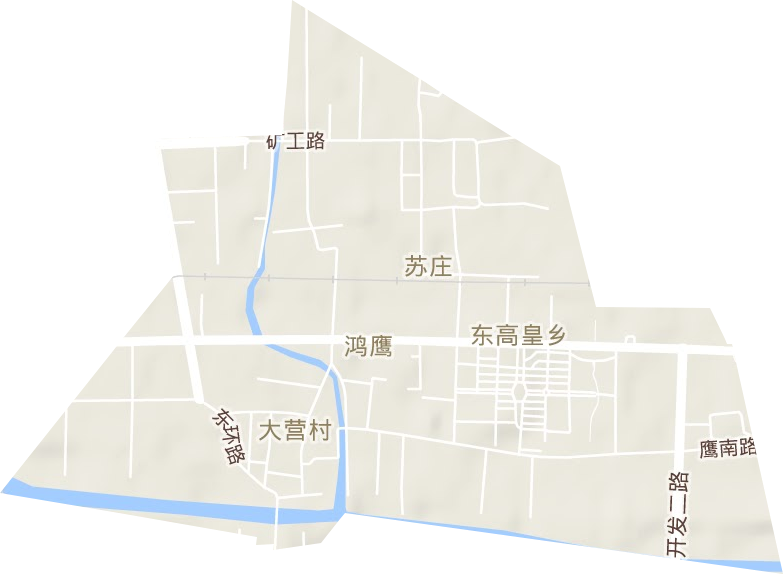 鸿鹰街道地形地图