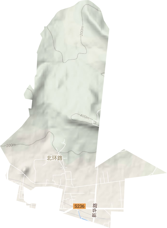 北环路街道地形地图