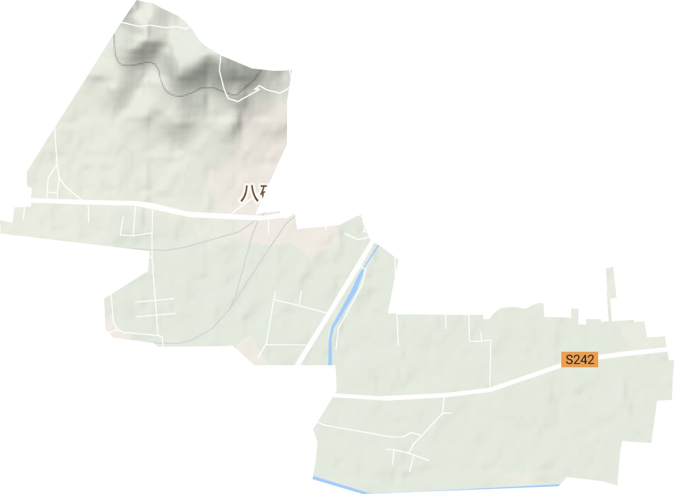 蒲城街道地形地图