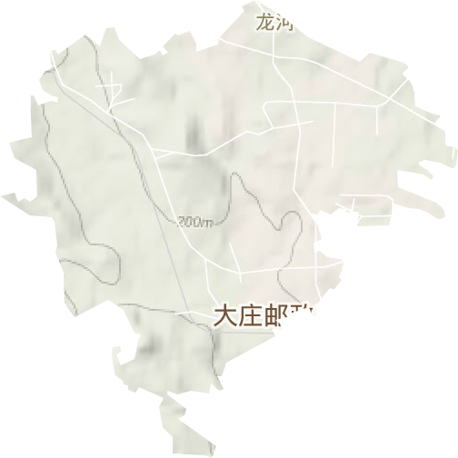 龙河街道地形地图