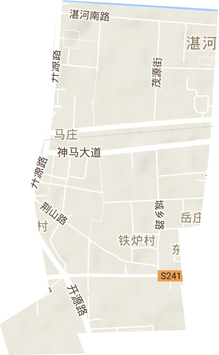 马庄街道地形地图