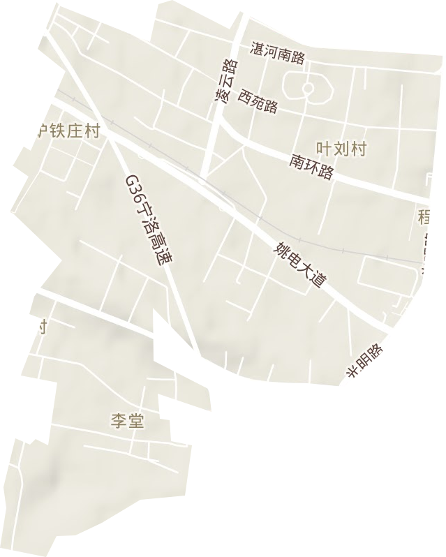 九里山街道地形地图