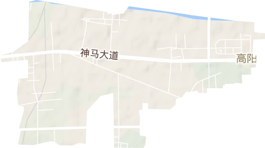 高阳路街道地形地图