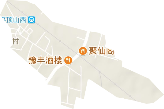 铁路街道地形地图