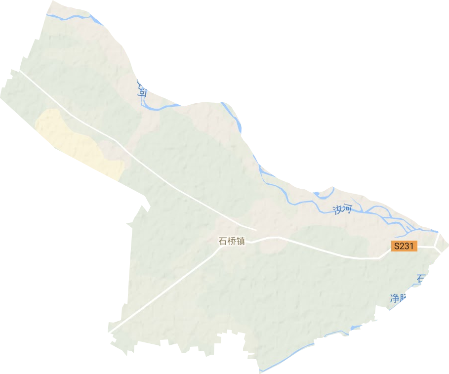 石桥镇地形地图